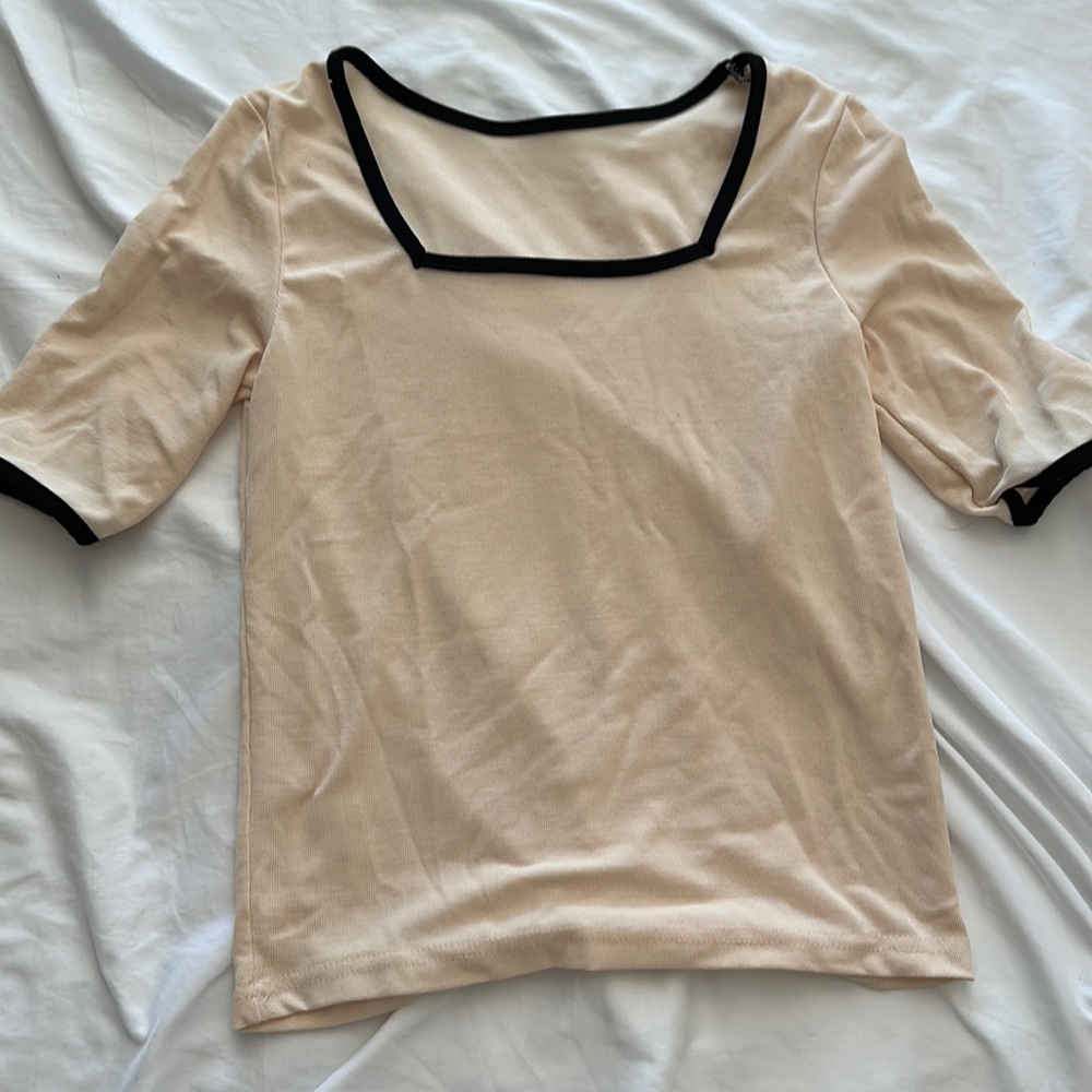Korean cream t-shirt